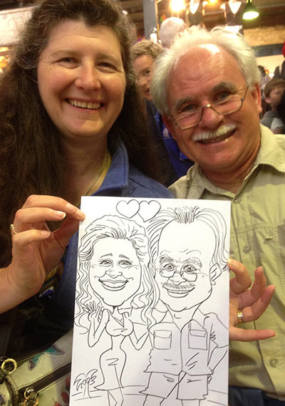 Fremantle Market Live caricature 22