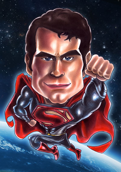 man of steel caricature